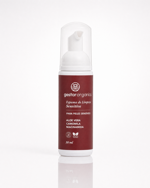 MINI ESPUMA DE LIMPEZA SENSITIVE 50ML - GESTAR ORGANICS