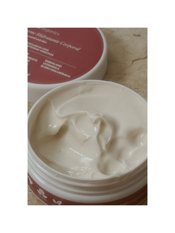 creme corporal · toque aveludado