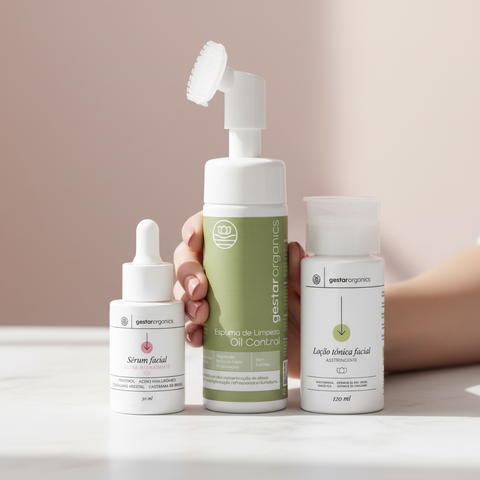 Kit Rosácea – mão com produto